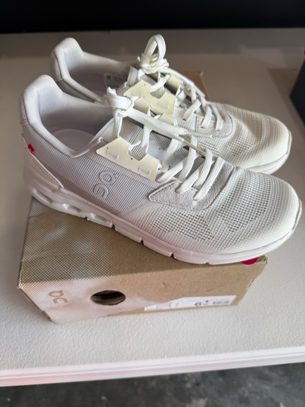 On Running White Clouddrift Mesh Sneakers